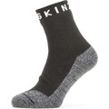 Sealskinz Somerton Waterproof Warm Weather Soft Touch Ankle Length Sock Black / Dark Grey Marl / White
