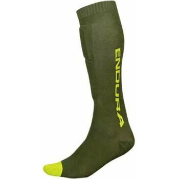 Endura SingleTrack Shin Guard Sock, Forest Green, L/XL