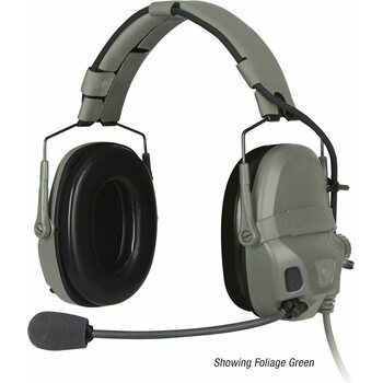 Ops-Core AMP, Communications Headset, Single Downlead, NFMI Enabled, Foliage Green, U174