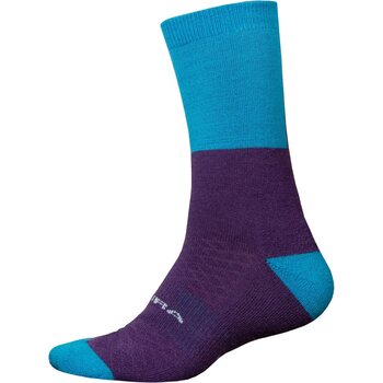 Endura BaaBaa Merino Winter Sock, Electric Blue, S-M (EUR 37 - 42)