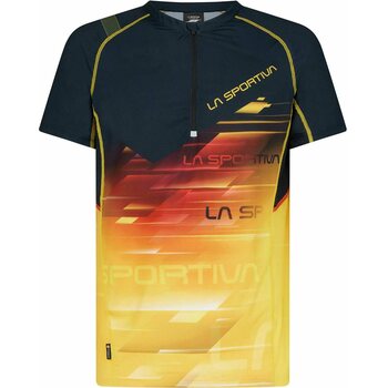 La Sportiva Xcelerator T-Shirt Mens, Black / Yellow, L