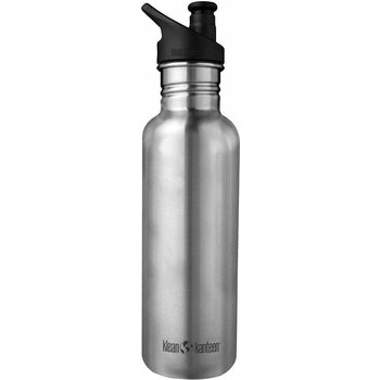 Klean Kanteen Classic 800ml (w/Sport Cap), Brushed Stainless