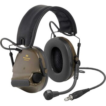 3M Peltor ComTac XPI Headset, MT33 Gooseneck microphone, Green, NATO Wired