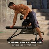 Iron Gym Dumbbell Bench