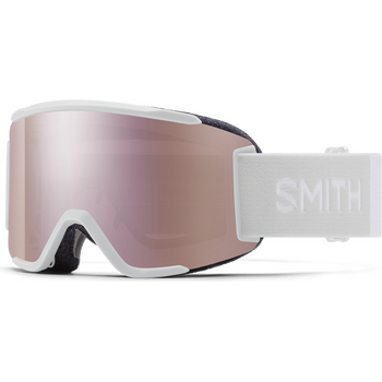 Smith Squad S, White Vapor w/ Chromapop Everyday Rose Gold Mirror + Clear