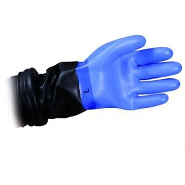 BtS Nordic Blue Dry gloves with latex seal and rings.