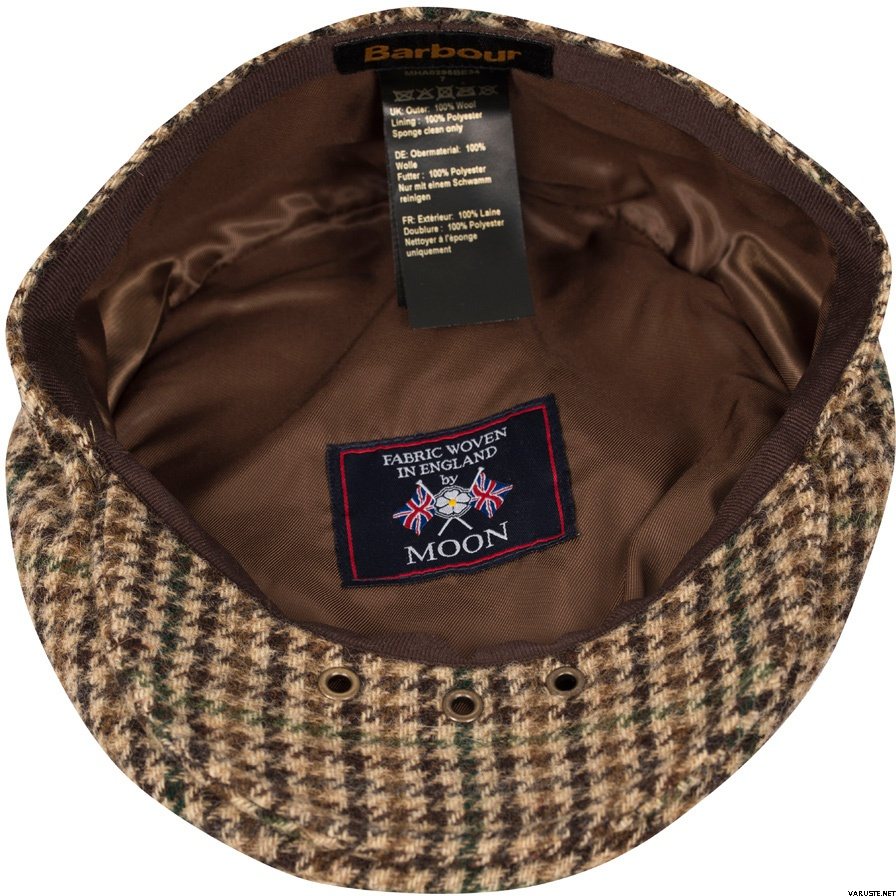 barbour moons tweed flat cap
