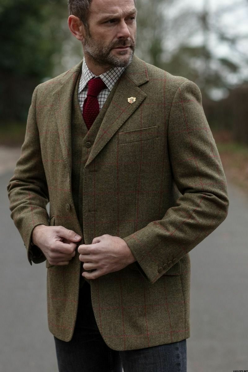 Alan Paine Combrook Mens Tweed Blazer - Classic Fit | Men's Tweed ...